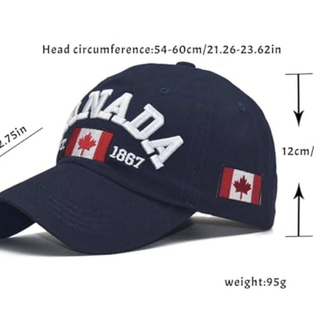 Maple Leaf Baseball Cap Classic Retro Sporty Adju… - image 8